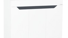 Set Baza front MDF si Lavoar, seria 056, 80 cm, alb antracit