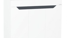 Set Baza front MDF si Lavoar, seria 056, 80 cm, alb antracit