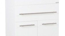 Set Baza front MDF si Lavoar, seria 065, 60 cm, alb