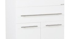 Set Baza front MDF si Lavoar, seria 065, 70 cm, alb