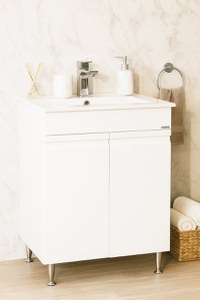 Set Baza front MDF si Lavoar seria 086, 60 cm, alb - 1