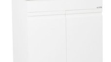 Set Baza front MDF si Lavoar seria 086, 70 cm, alb