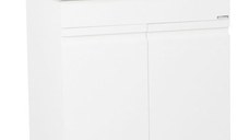 Set Baza front MDF si Lavoar seria 086, 70 cm, alb