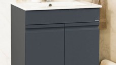 Set Baza front MDF si Lavoar seria 086, montat, 60 cm, antracit