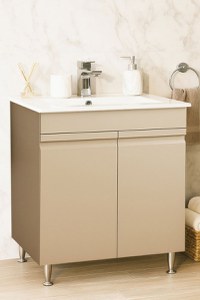 Set Baza front MDF si Lavoar seria 086, montat, 70 cm, cappuccino - 1