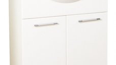 Set Baza front MDF si Lavoar seria 152, 65 cm, alb