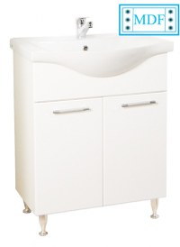 Set Baza front MDF si Lavoar seria 152, 65 cm, alb - 1