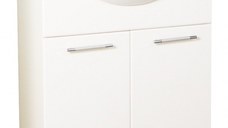 Set Baza front MDF si Lavoar seria 152, 65 cm, alb