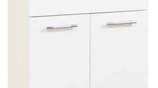 Set Baza front MDF si Lavoar seria 153, 55 cm, alb
