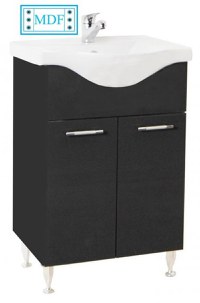 Set Baza front MDF si Lavoar seria 153, 55 cm, antracit - 1
