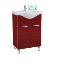Set Baza front MDF si Lavoar seria 153, 55 cm, bordo - 1