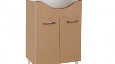 Set Baza front MDF si Lavoar seria 153, 55 cm, cappuccino