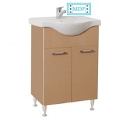 Set Baza front MDF si Lavoar seria 153, 55 cm, cappuccino - 1