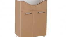 Set Baza front MDF si Lavoar seria 153, 55 cm, cappuccino