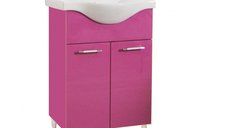 Set Baza front MDF si Lavoar seria 153, 55 cm, violet