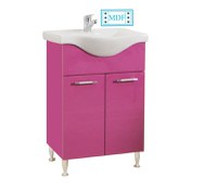 Set Baza front MDF si Lavoar seria 153, 55 cm, violet - 1