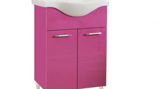 Set Baza front MDF si Lavoar seria 153, 55 cm, violet