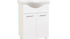 Set Baza front MDF si Lavoar seria 153, 60 cm, alb