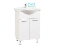 Set Baza front MDF si Lavoar seria 153, 60 cm, alb - 1