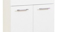 Set Baza front MDF si Lavoar seria 153, 60 cm, alb