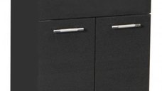 Set Baza front MDF si Lavoar seria 153, 60 cm, antracit