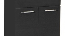 Set Baza front MDF si Lavoar seria 153, 60 cm, antracit