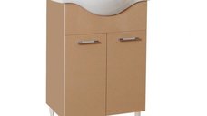 Set Baza front MDF si Lavoar seria 153, 60 cm, cappuccino