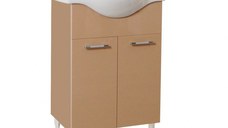 Set Baza front MDF si Lavoar seria 153, 60 cm, cappuccino