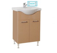 Set Baza front MDF si Lavoar seria 153, 60 cm, cappuccino - 1