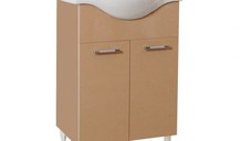 Set Baza front MDF si Lavoar seria 153, 60 cm, cappuccino