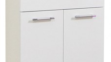 Set Baza front MDF si Lavoar seria 153, 65 cm, alb