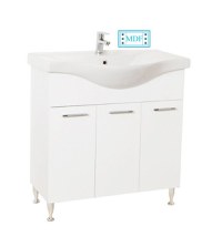 Set Baza front MDF si Lavoar seria 153, montat, 80 cm, alb - 1