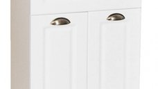 Set Baza front MDF si Lavoar seria 172, 55 cm, alb rustic