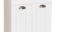 Set Baza front MDF si Lavoar seria 172, 55 cm, alb rustic