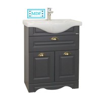 Set Baza front MDF si Lavoar seria 172, 65 cm, antracit - 1