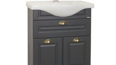Set Baza front MDF si Lavoar seria 172, 65 cm, antracit