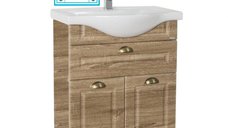 Set Baza front MDF si Lavoar seria 172, 65 cm, sonoma