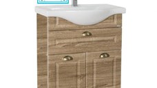 Set Baza front MDF si Lavoar seria 172, 65 cm, sonoma