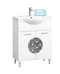 Set Baza front MDF si Lavoar seria 178, 55 cm, alb - 1