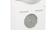 Set Baza front MDF si Lavoar seria 178, 65 cm, alb