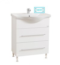 Set Baza front MDF si Lavoar seria 187, 65 cm, alb - 1