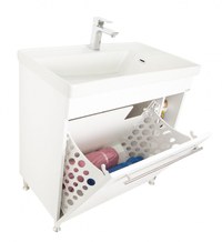Set Baza front MDF si Lavoar seria 270, cos de rufe, 80 cm, alb - 1