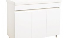 Set Baza front MDF si Lavoar seria 286, 100 cm, alb