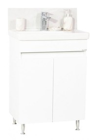 Set Baza front MDF si Lavoar seria 286, 60 cm, alb - 1