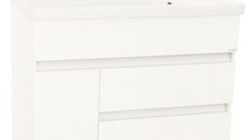 Set Baza front MDF si Lavoar seria 288, 100 cm, alb