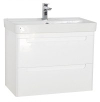 Set Baza front MDF si Lavoar seria 502, 80 cm, alb - 1