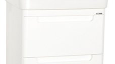 Set Baza front MDF si Lavoar seria 502, suspendata cu sertare, 60 cm, alb