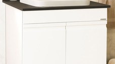 Set Baza front MDF si Lavoar seria 686, montat, 70 cm, alb