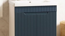 Set Baza front MDF si Lavoar seria 733, 60 cm, antracit