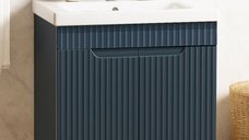 Set Baza front MDF si Lavoar seria 733, 60 cm, antracit